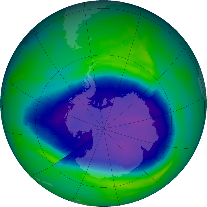 Ozone Map 1997-09-19